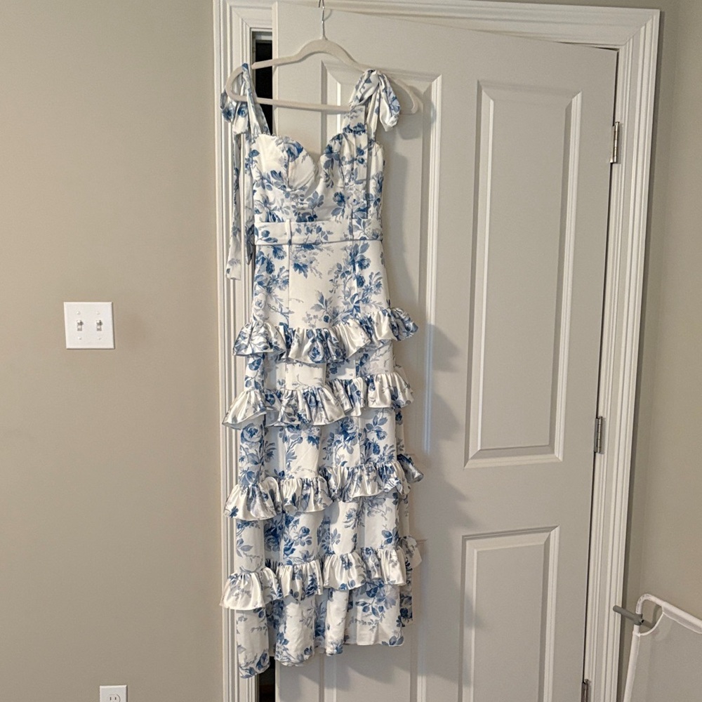 Floral Ruffle Maxi Dress